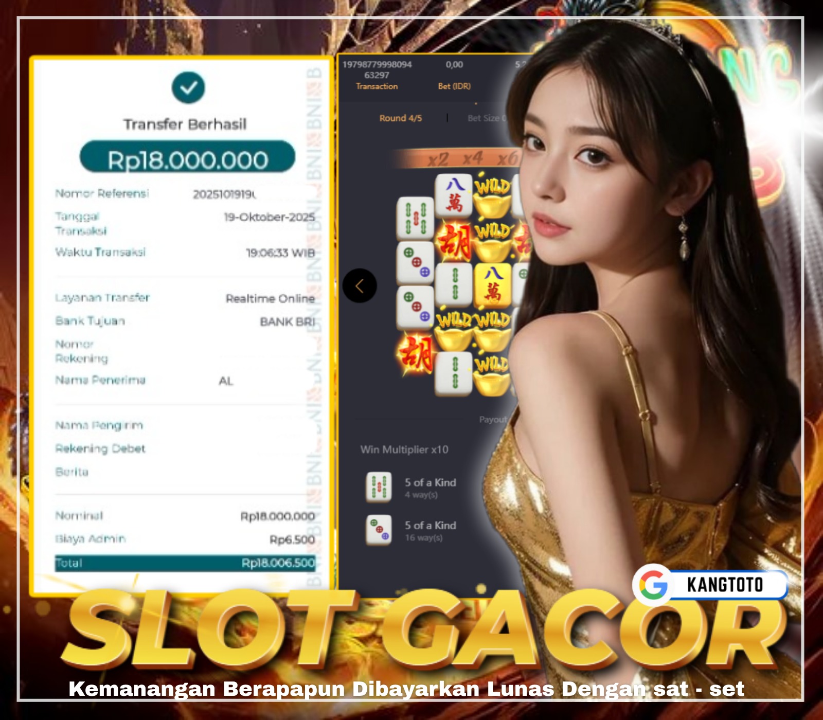 PGSOFT - JACKPOT MAHJONGWAYS2 RP. 18.000.000,- LUNAS