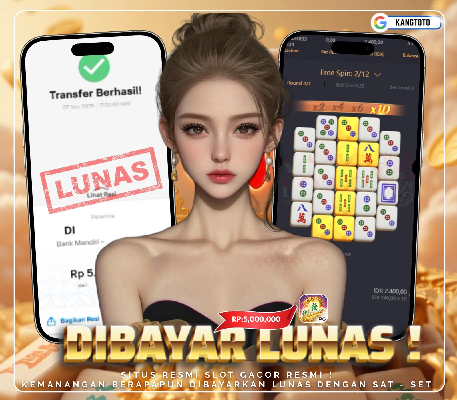 PGSOFT - JACKPOT MAHJONGWAYS2 RP.5.000.000,- LUNAS