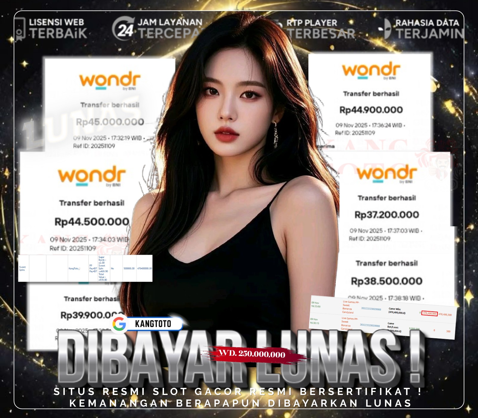 LIVE CASINO - SUPERRR JACKPOTTT !! PRAMAGTIC LIVE SWEET BONANZA CANDYLAND RP.250.000.000,- LUNAS