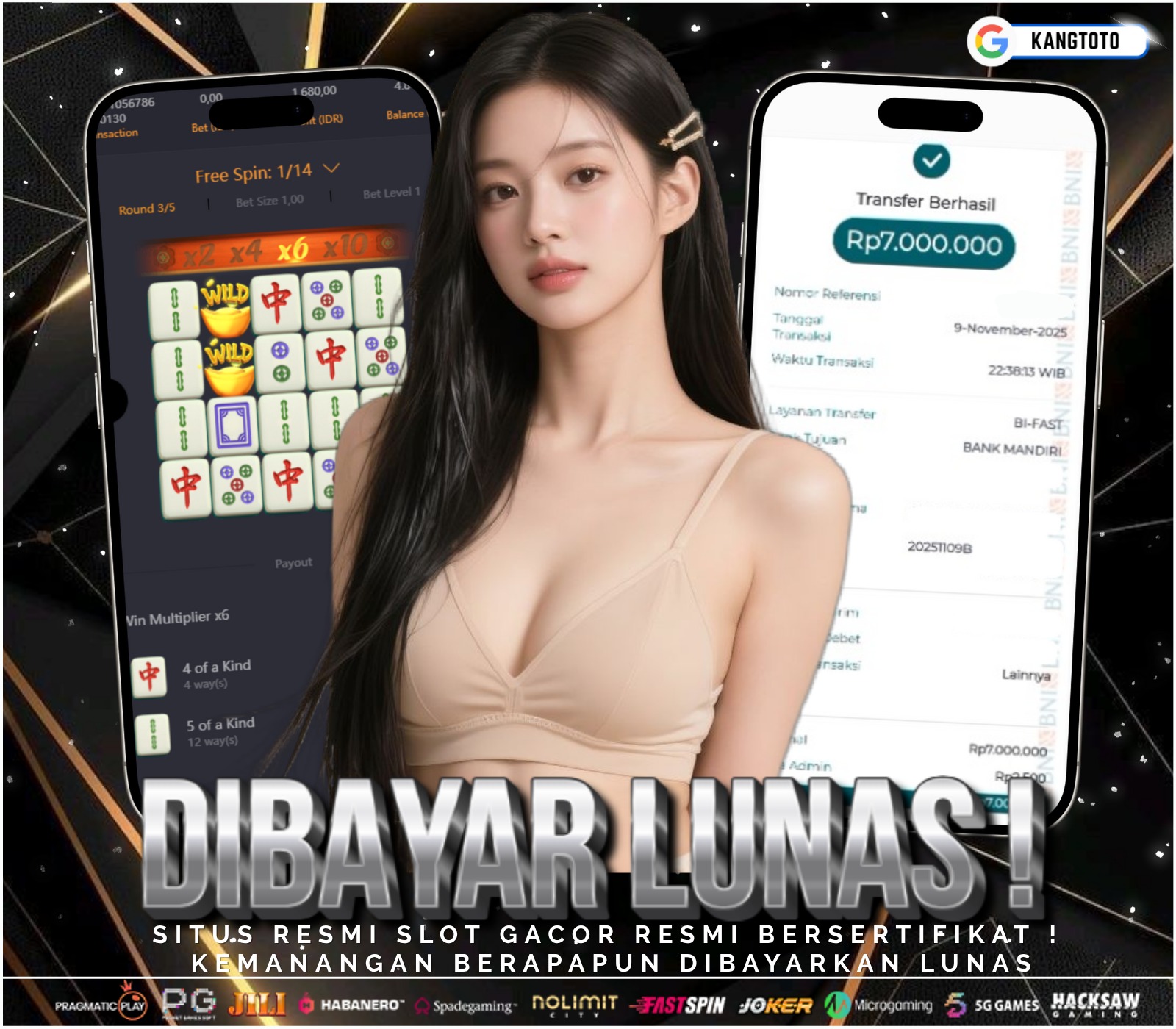 PGSOFT - JACKPOT MAHJONG WAYS 2 RP.7.000.000,-LUNAS