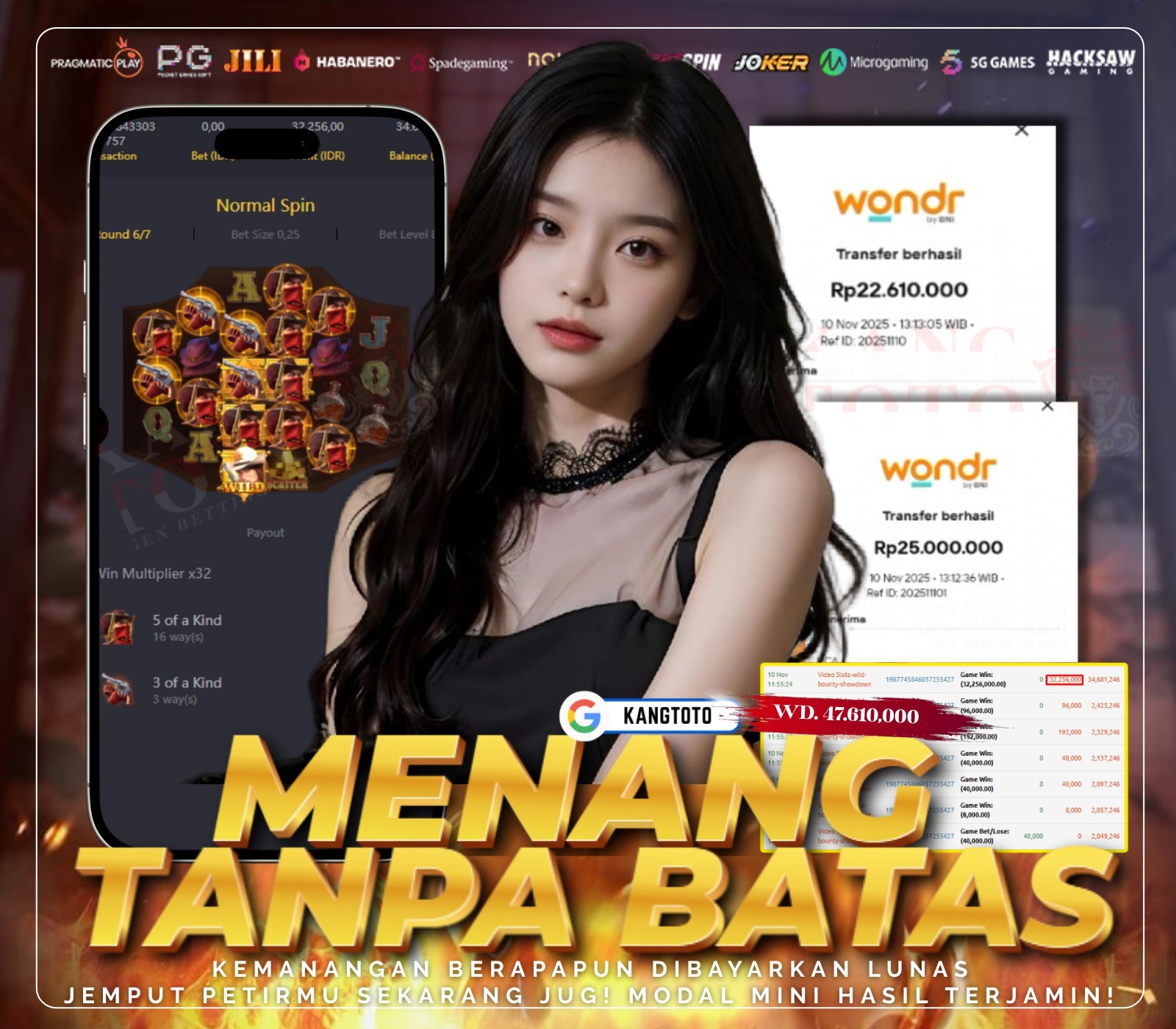 PG SOFT - JACKPOT WILD BOUNTY SHOWDOWN RP.47.610.000,- LUNAS