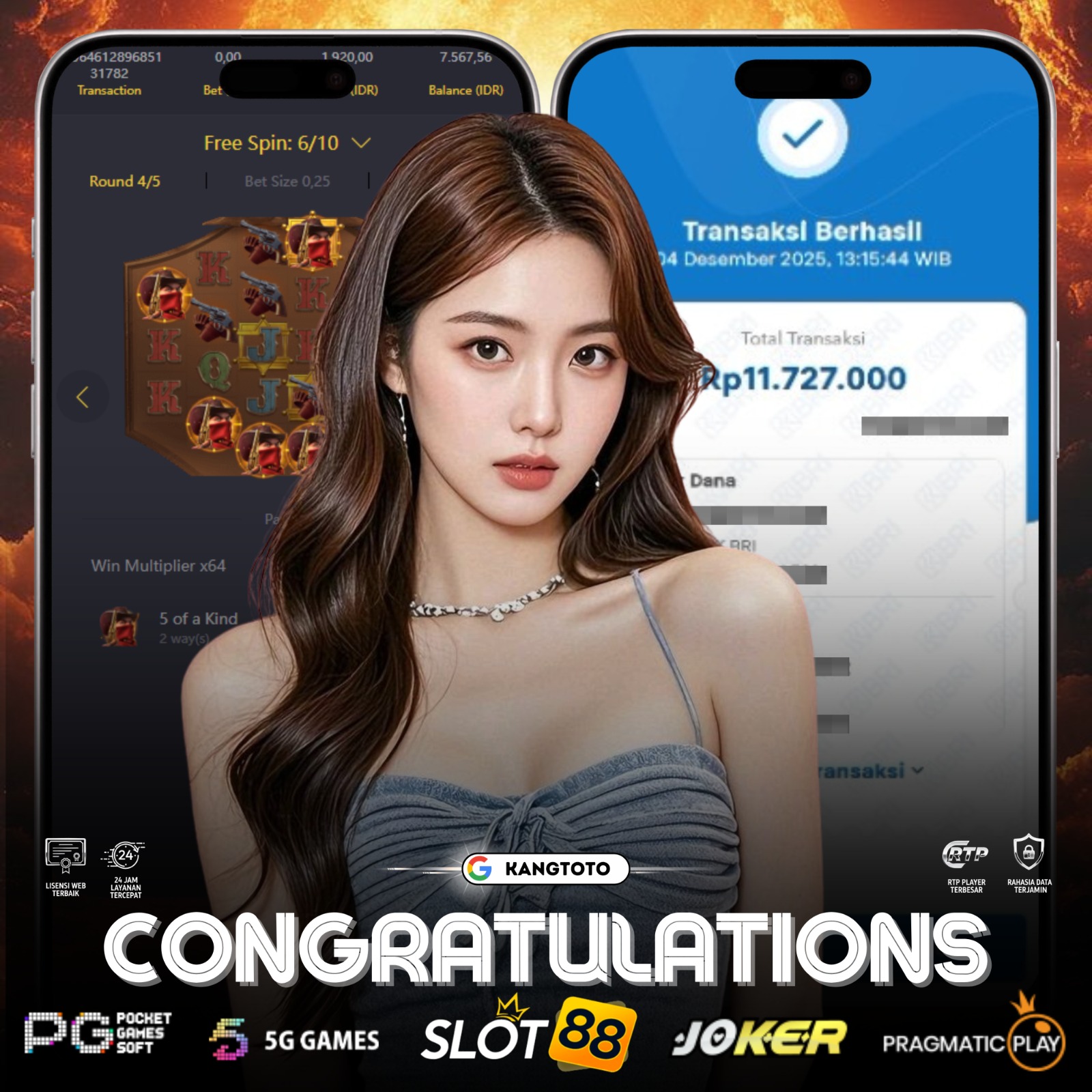 PG SOFT - JACKPOT WILD BOUNTY SHOWDOWN RP.11.727.000 LUNAS