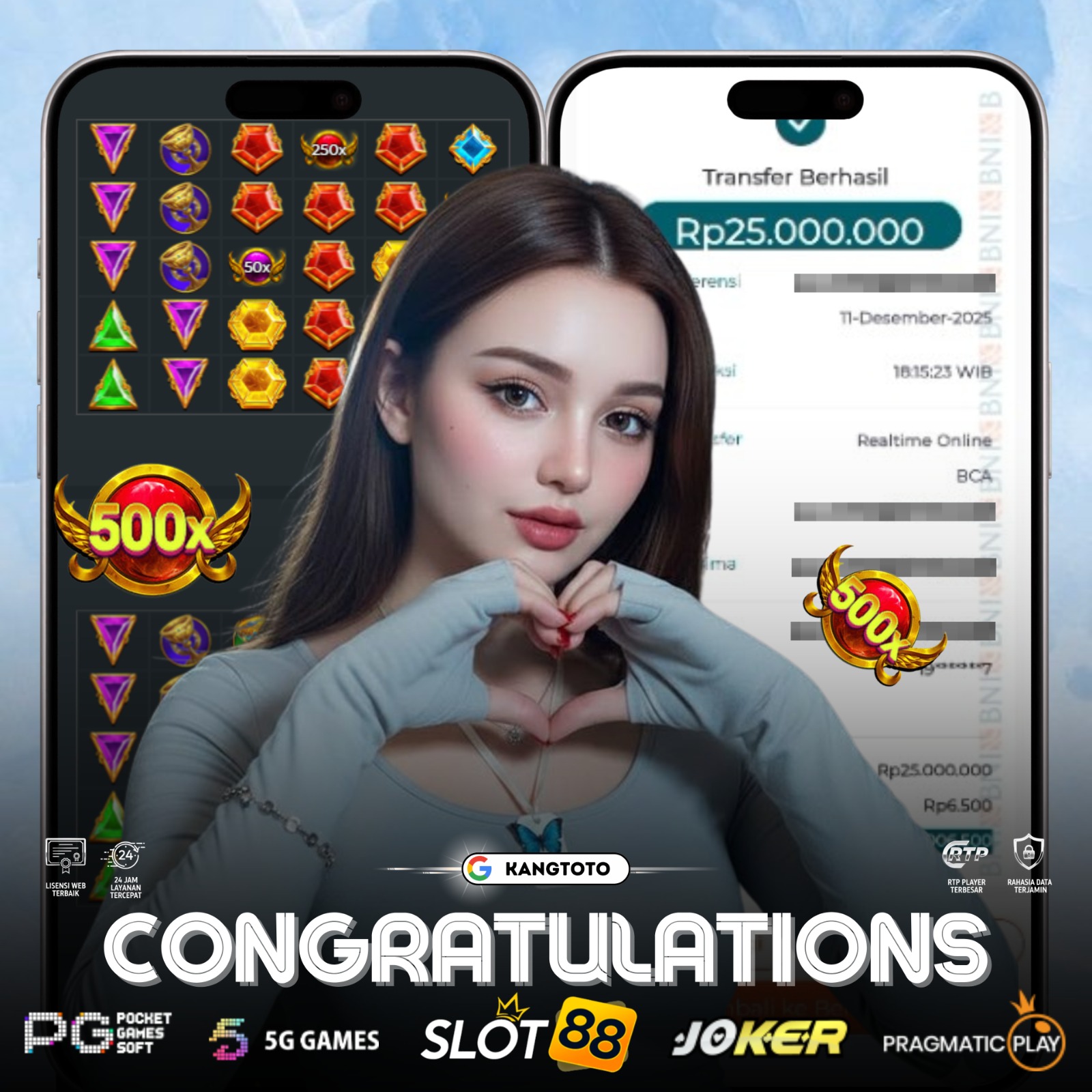 PRAGMATIC PLAY - GATES OF OLYMPUS RP 25,000,000 LUNAS