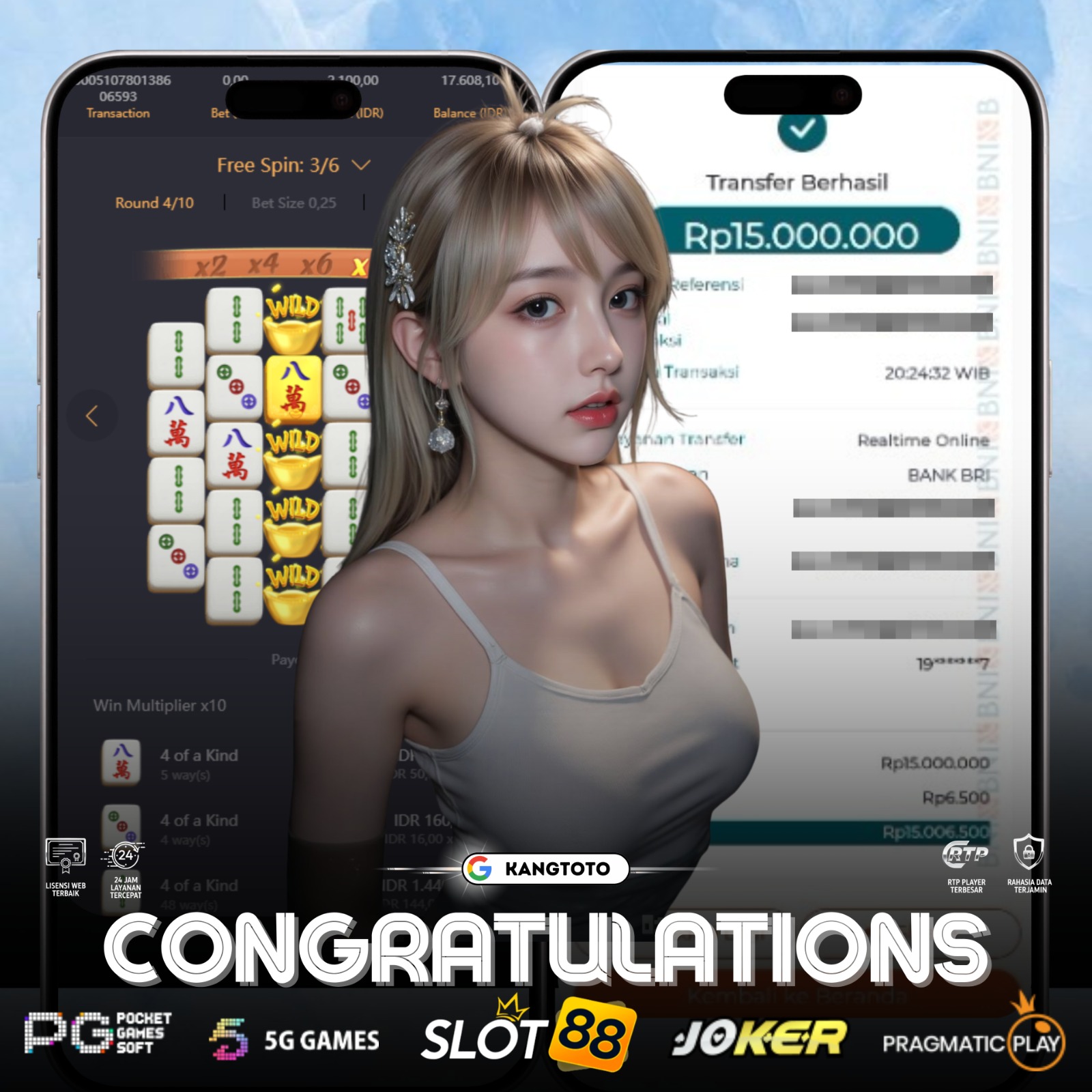 PG SOFT - JACKPOT MAHJONG WAYS 1 RP. 15,000,000 LUNAS