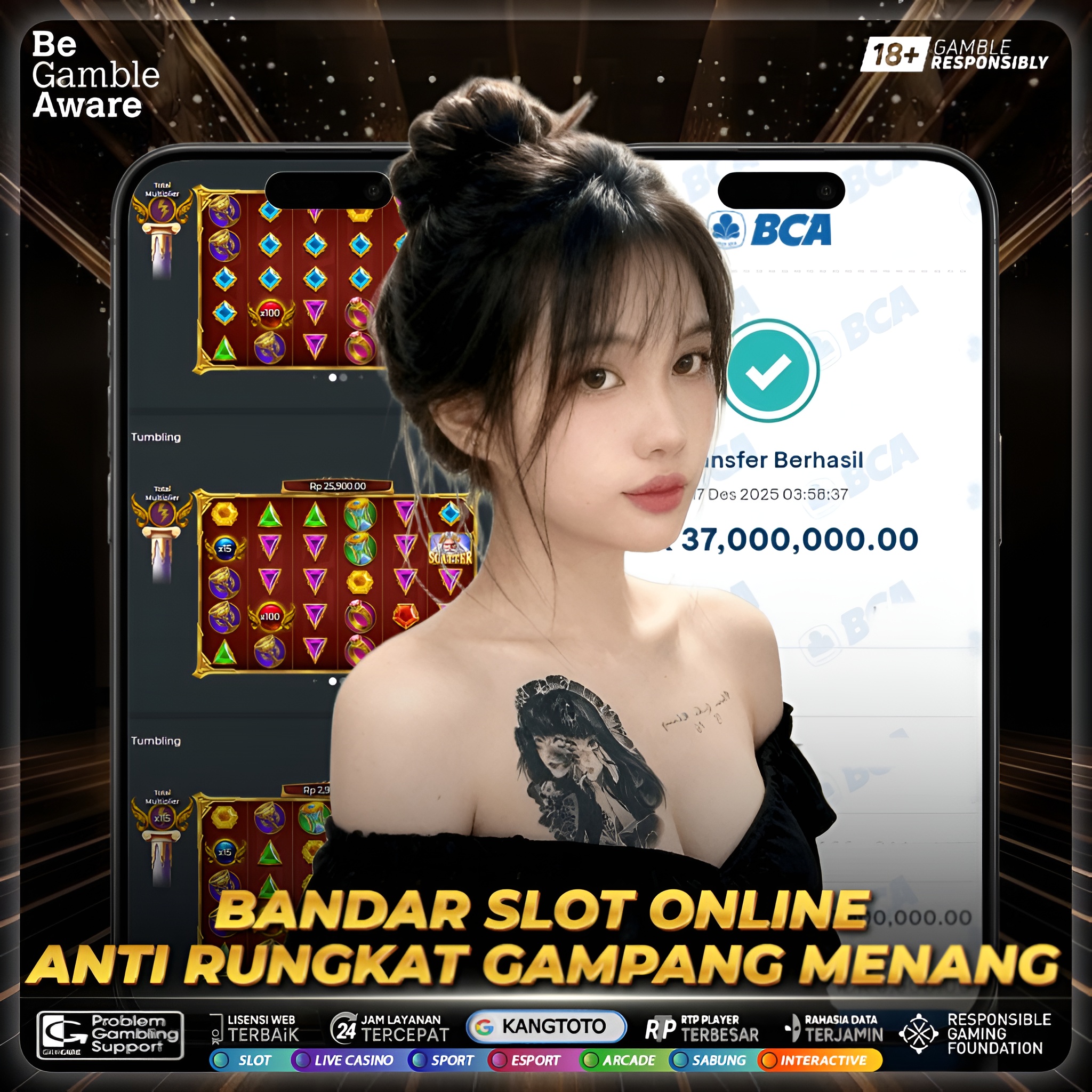 PRAGMATIC PLAY - JACKPOT - GATES OF OLYMPUS SUPER SCATTER RP. 37,000,000 LUNAS