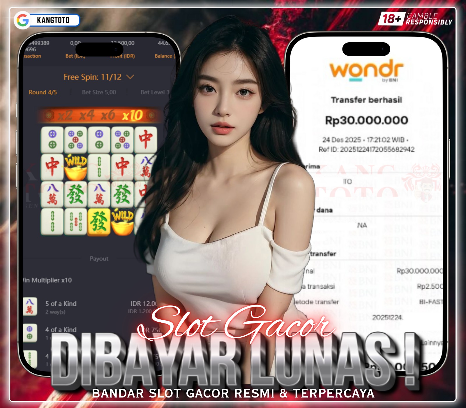 PG SOFT - JACKPOT MAHJONG WAYS 2 Rp30.000.000 LUNAS