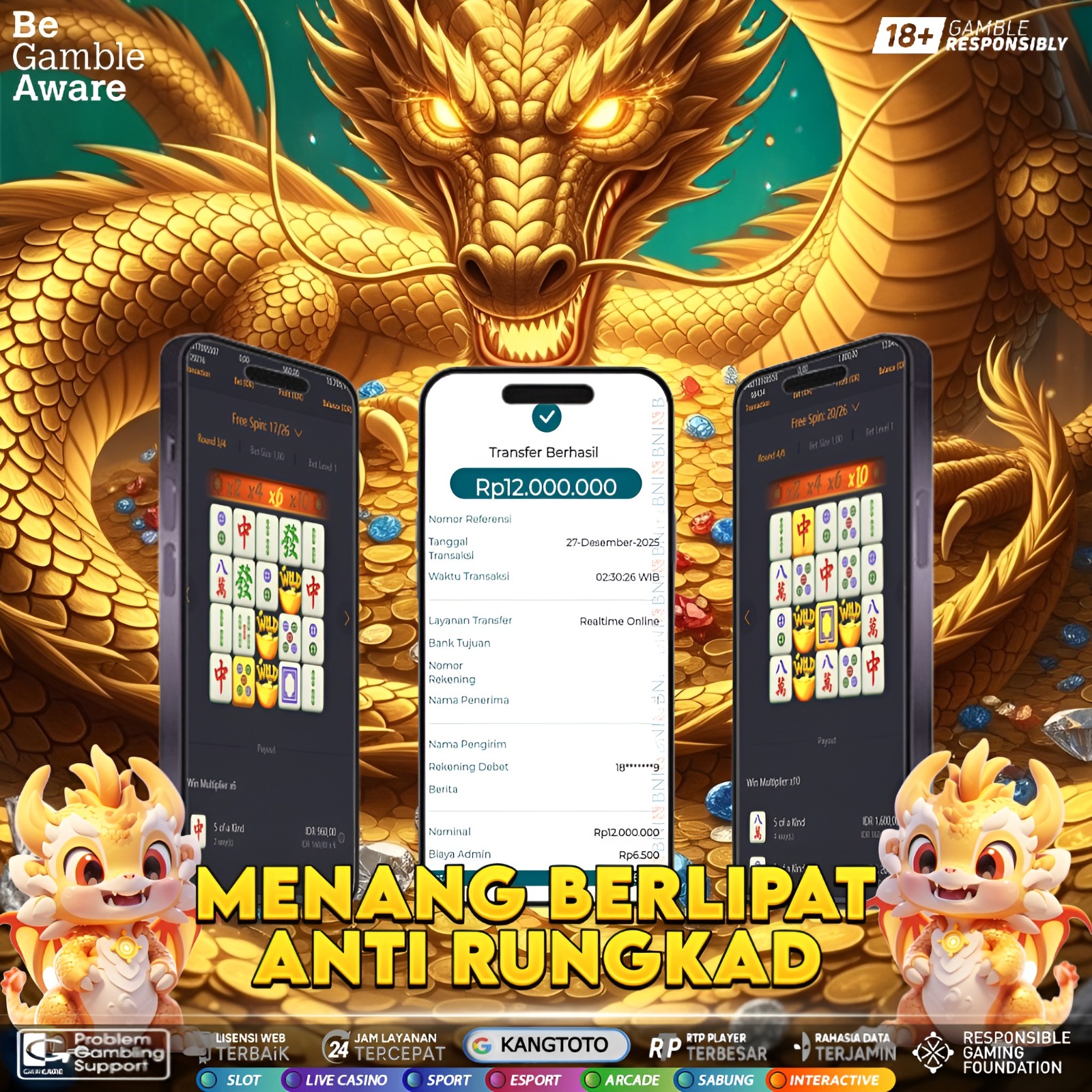 PG SOFT - JACKPOT MAHJONG WAYS 2 Rp12.000.000