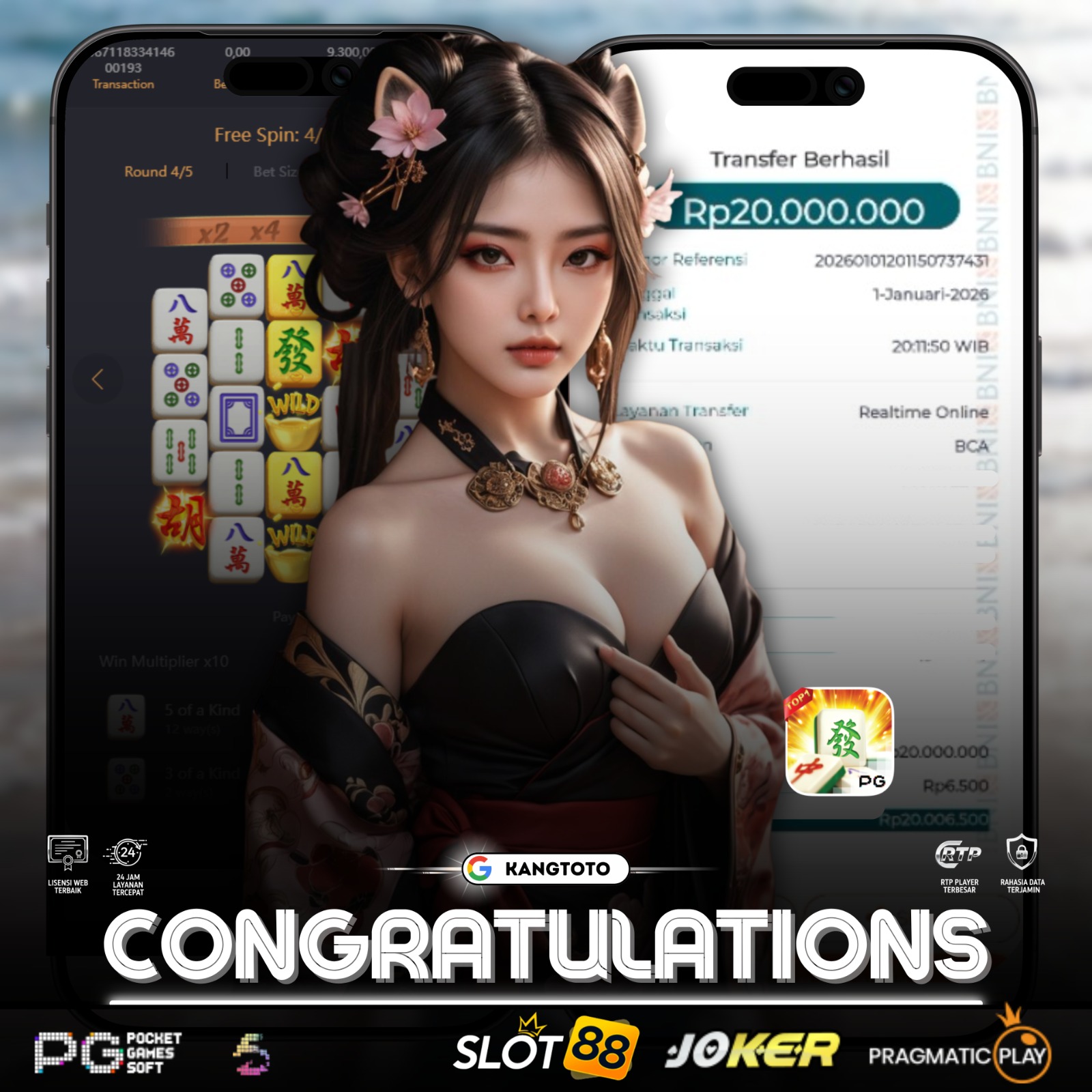 PG SOFT - JACKPOT MAHJONG WAYS 2 Rp20.000.000 LUNAS