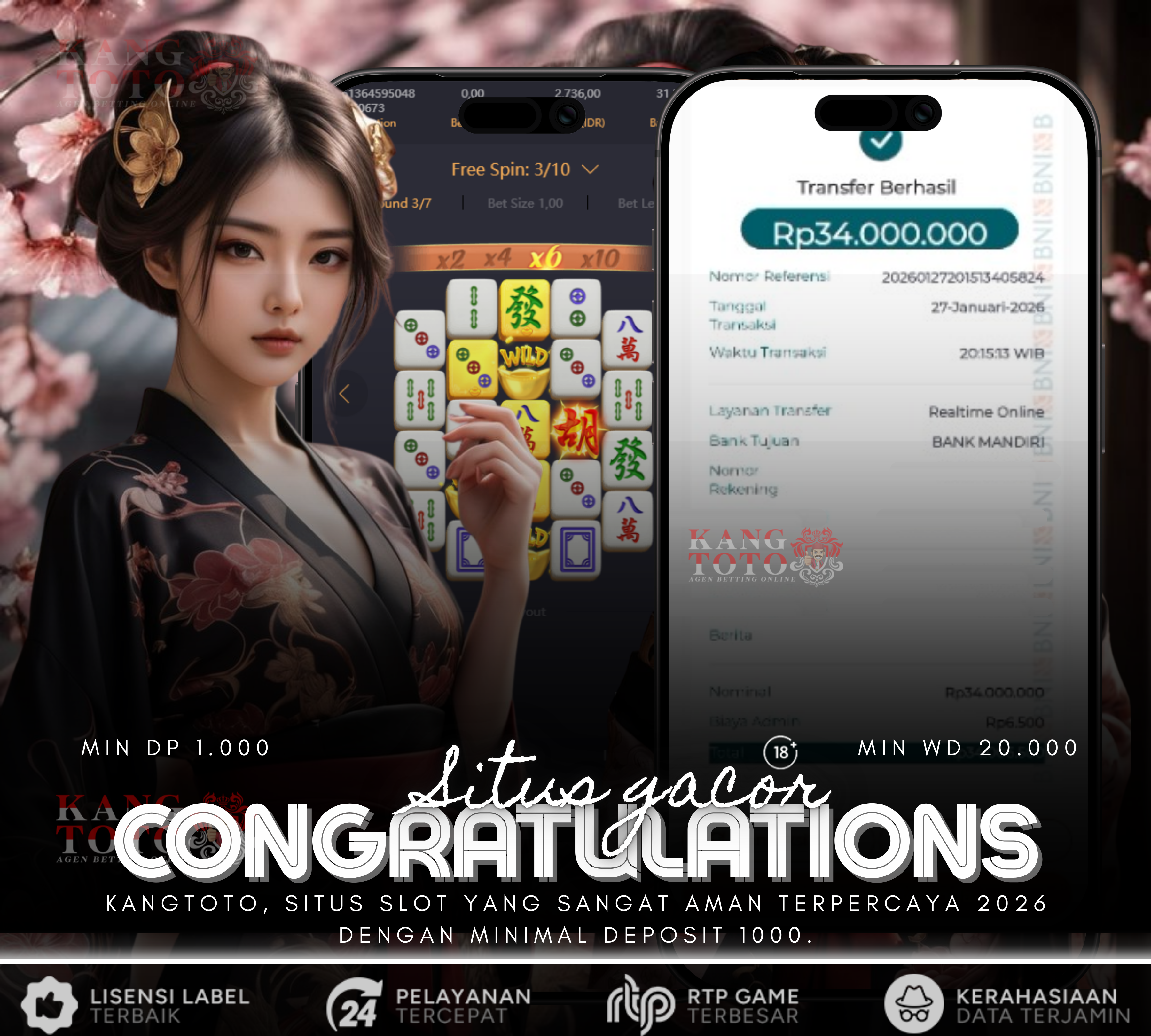 PG SOFT - PECAH LAGI DI MAHJONG WAYS JACKPOT 34 JT !!