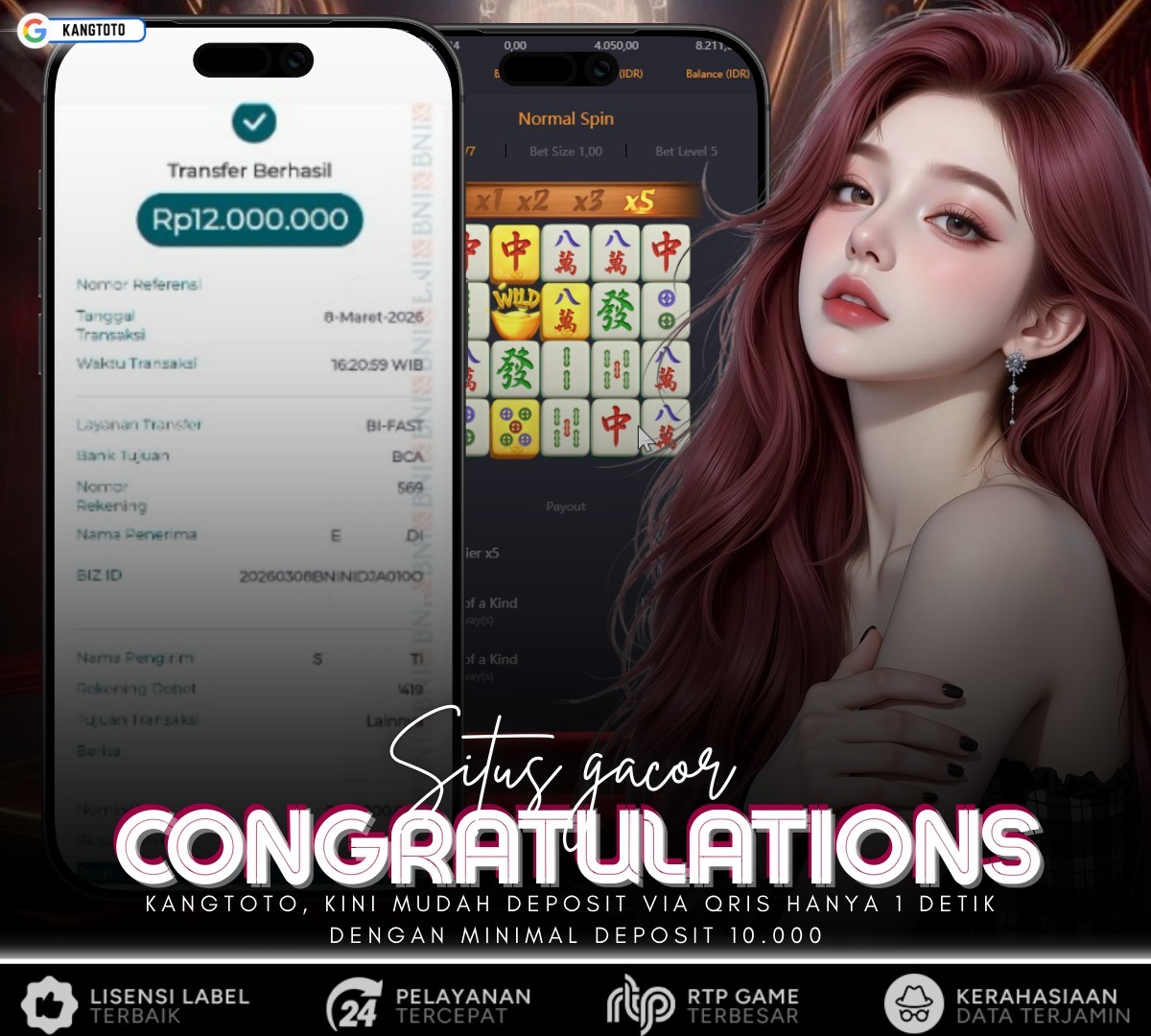 PG SOFT - JACKPOT MAHJONG WAYS Rp12.000.000 LUNAS