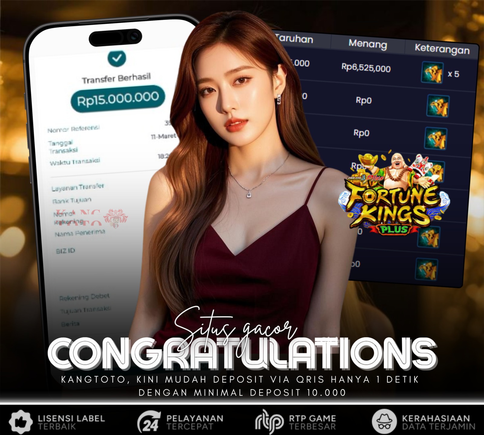 JACKPOT JILI Fortune King Jackpot Rp.15.000.000 LUNAS