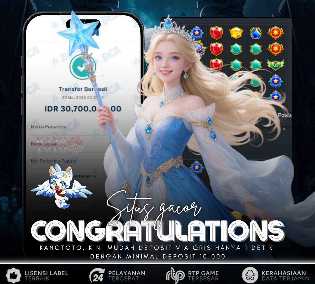 PRAGMATIC PLAY - JACKPOT STARLIGHT PRINCESS 1000 Rp30.700.000 LUNAS