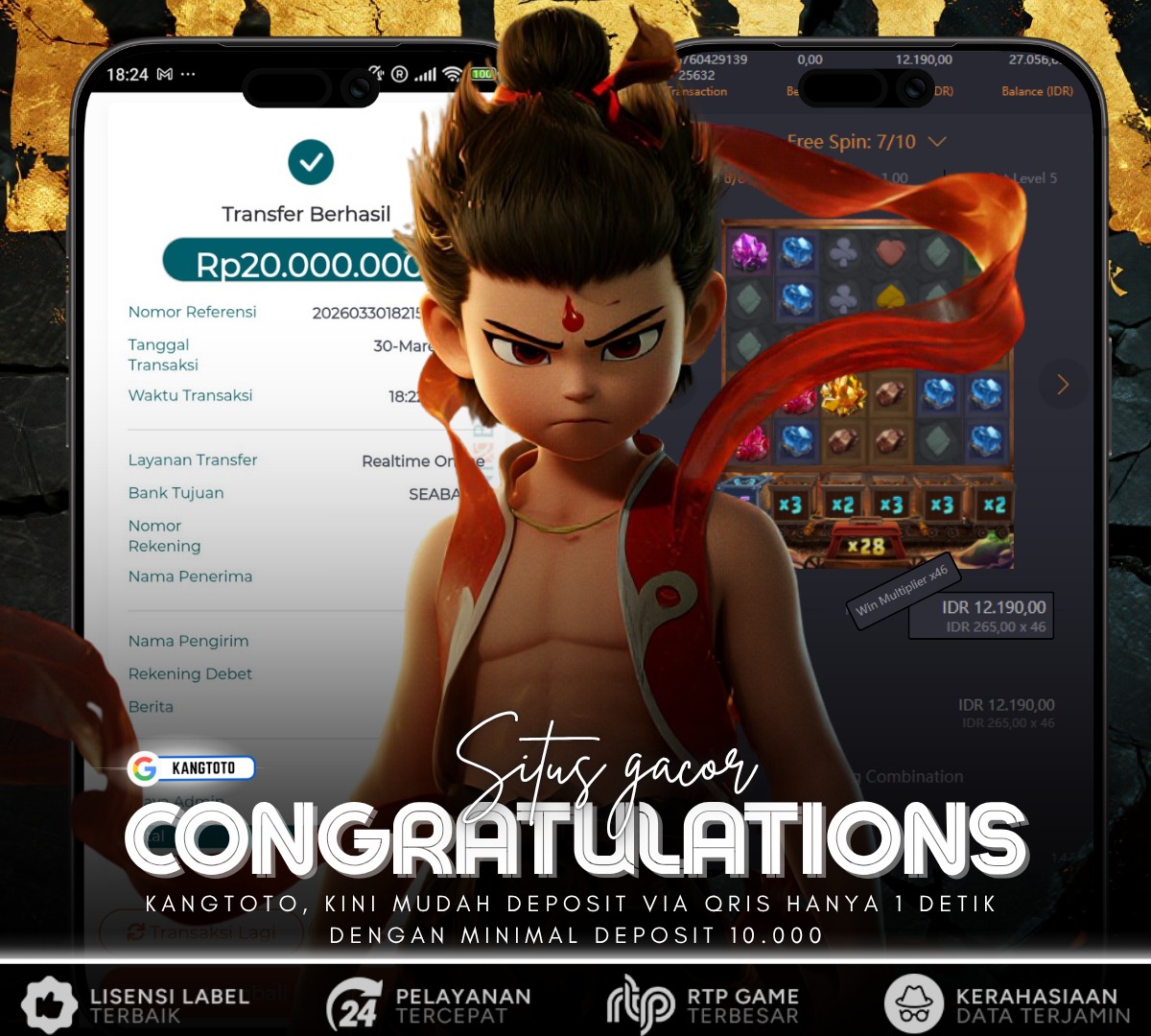 PG SOFT - JACKPOT GEMSTONE GOLD Rp20.000.000 LUNAS