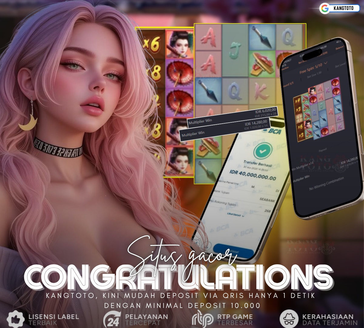 PG SOFT -JACKPOT GEISHA'S REVENGE Rp40.000.000 LUNAS