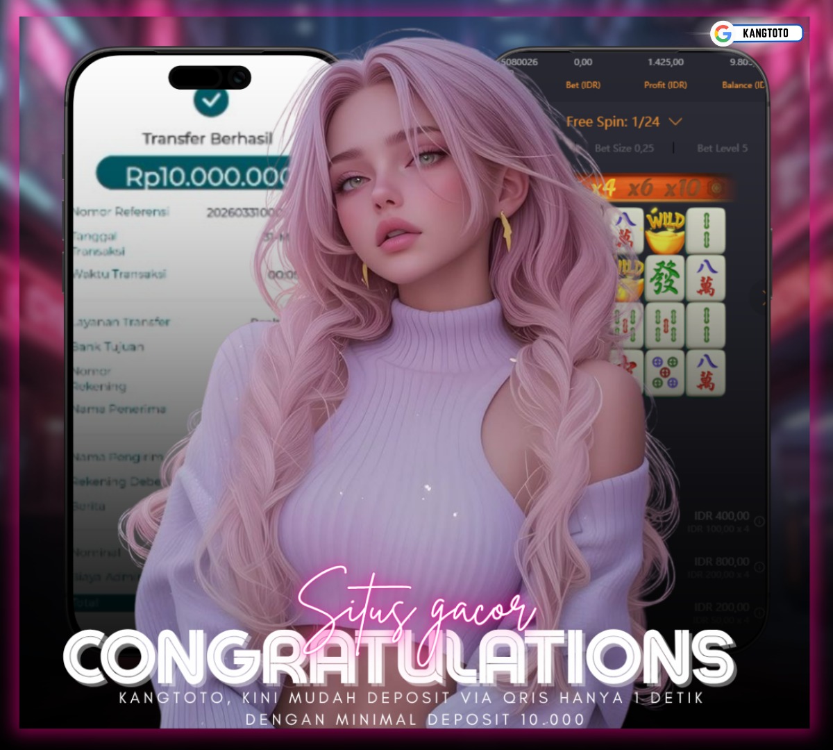 PG SOFT - JACKPOT MAHJONG WAYS 1 Rp10.000.000 LUNAS